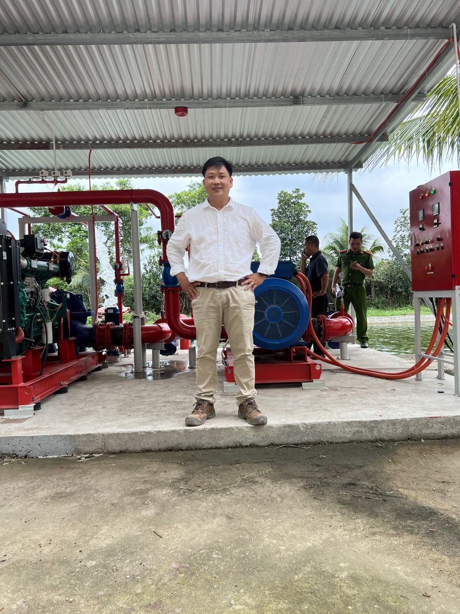 Lãnh đạo công ty Cơ Điện Phú Xuân kiểm tra công tác bảo dưỡng PCCC nhà máy Thái Hưng - Tứ Hạ- Huế